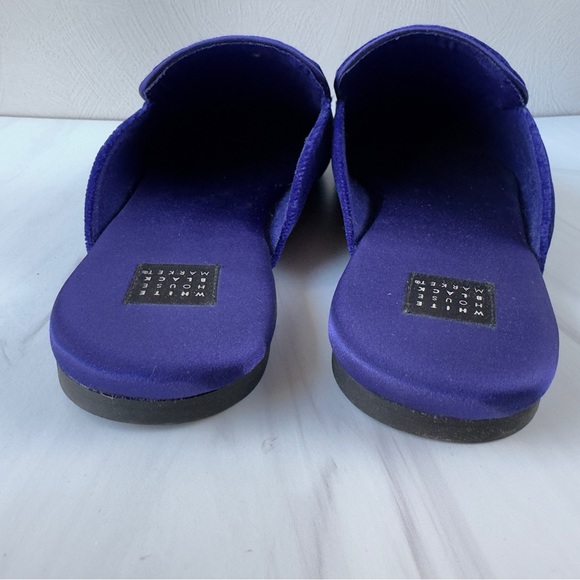 White House Black Market Blaire Star Slides in Ultraviolet Velvet Wm 11 Men’s 9 - Picture 7 of 11